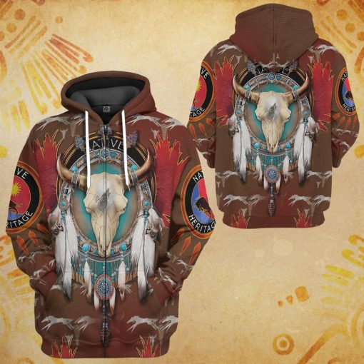 Gearhumans 3D Native American Tshirt Hoodie Apparel GB180325 3D Apparel