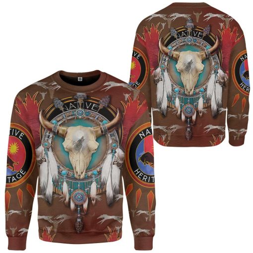 Gearhumans 3D Native American Tshirt Hoodie Apparel GB180325 3D Apparel