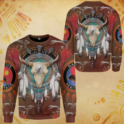 Gearhumans 3D Native American Tshirt Hoodie Apparel GB180325 3D Apparel