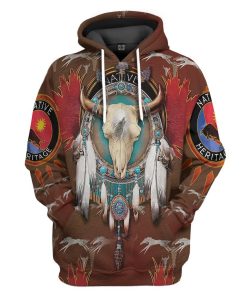 Gearhumans 3D Native American Tshirt Hoodie Apparel GB180325 3D Apparel Hoodie S 
