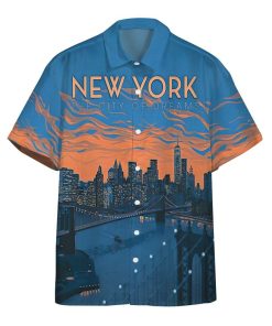 Gearhumans 3D New York City The City Of Dreams Custom Hawaii Shirt GO11052131 Hawai Shirt Short Sleeve Shirt S 