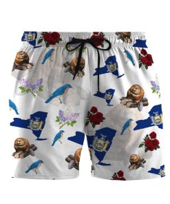 Gearhumans 3D New York Proud Custom Beach Shorts Swim Trunks GS3105212 Men Shorts Men Shorts S 