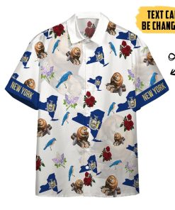 Gearhumans 3D New York Proud Custom Text Short Sleeve Shirts GS3105211 Hawai Shirt Short Sleeve Shirt S
