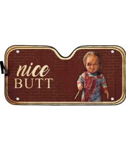 gearhumans 3D Nice Butt Chucky Halloween Custom Car Auto Sunshade GL13082 Auto Sunshade 57''x27.5'' 