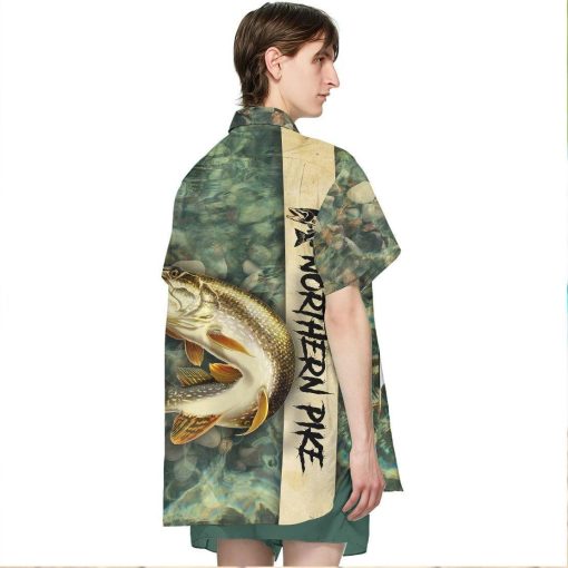 Gearhumans 3D Northern Pike Fishing Hawaii Shirt ZK2604211 Hawai Shirt