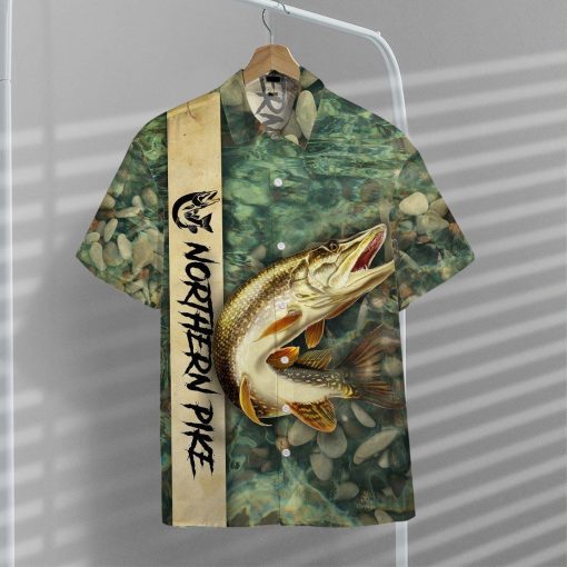 Gearhumans 3D Northern Pike Fishing Hawaii Shirt ZK2604211 Hawai Shirt