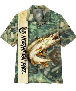 Gearhumans 3D Northern Pike Fishing Hawaii Shirt ZK2604211 Hawai Shirt Short Sleeve Shirt S 