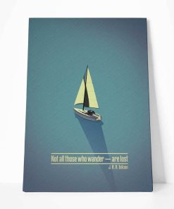 Gearhumans 3D Not All Those Who Wander Are Lost Canvas ZK2405216 Canvas 1 Piece Non Frame M