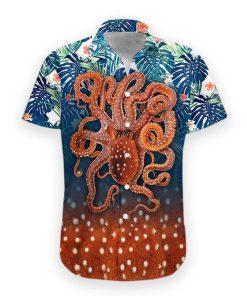 Gearhumans 3D Octopus Hawaii Shirt hawaii Short Sleeve Shirt S