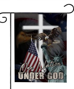 Gearhumans 3D One Nation Under God America Flag Custom Flag GW2005215 House Flag House Flag S 