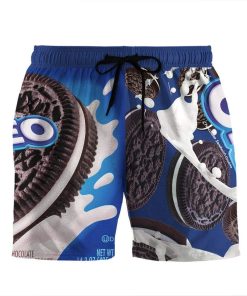 Gearhumans 3D Oreo Custom Beach Shorts Swim Trunks Men GS28077 Men Shorts Men Shorts S