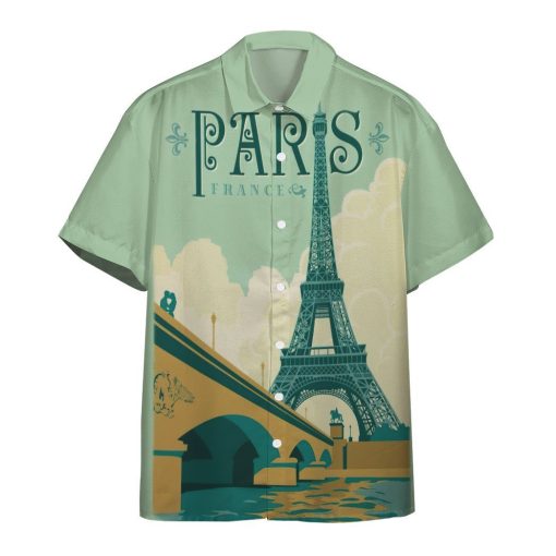 Gearhumans 3D Paris France Custom Hawaii Shirt GO12052120 Hawai Shirt Short Sleeve Shirt S