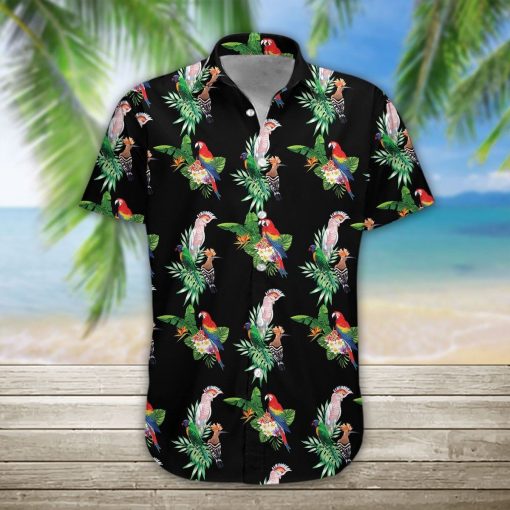 Gearhumans 3D Parrot Hawaii Shirt hawaii Short Sleeve Shirt