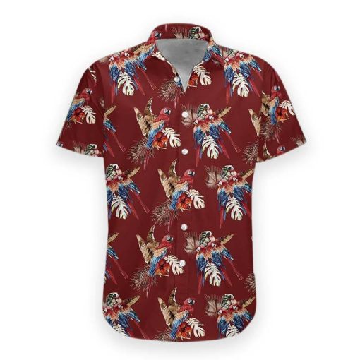 Gearhumans 3D Parrot Hawaii Shirt hawaii Short Sleeve Shirt S