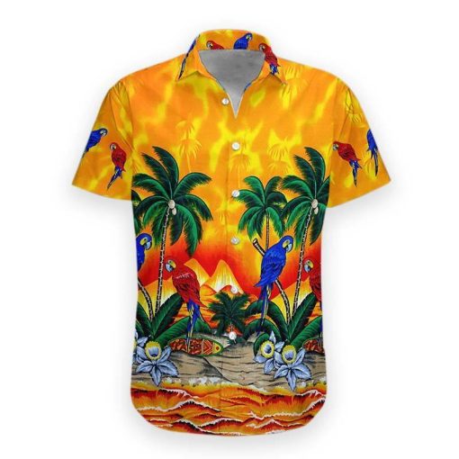 Gearhumans 3D Parrot Hawaii Shirt ZG-HW19072007 Short Sleeve Shirt S