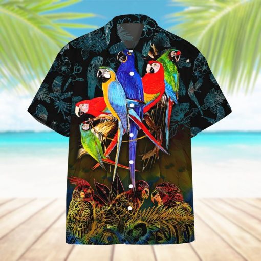 Gearhumans 3D Parrot Hawaii Shirt ZZ23036 Hawai Shirt