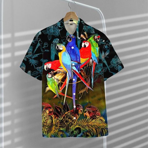 Gearhumans 3D Parrot Hawaii Shirt ZZ23036 Hawai Shirt