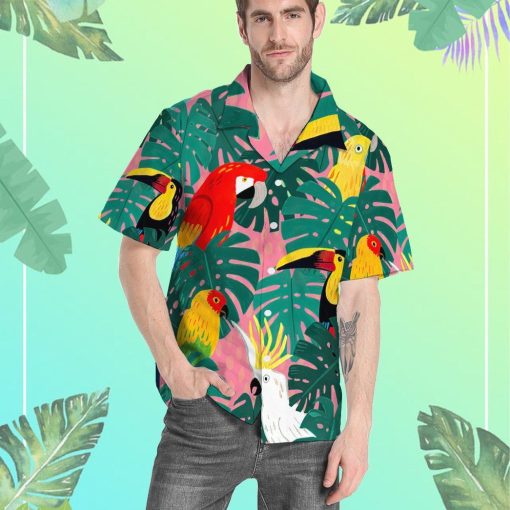 Gearhumans 3D Parrot Tropical Hawaii Shirt ZC13041 Hawai Shirt