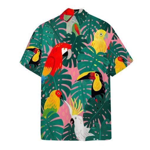 Gearhumans 3D Parrot Tropical Hawaii Shirt ZC13041 Hawai Shirt