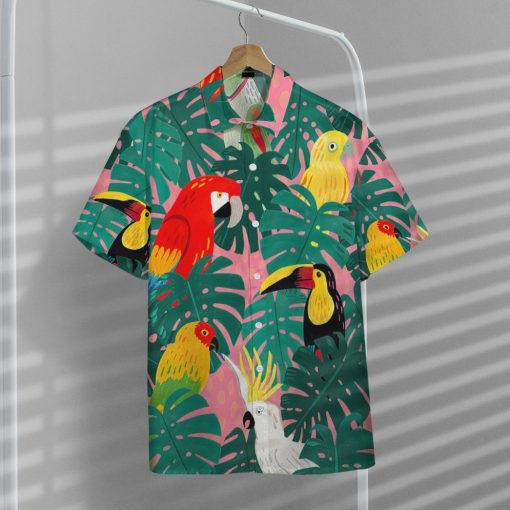 Gearhumans 3D Parrot Tropical Hawaii Shirt ZC13041 Hawai Shirt