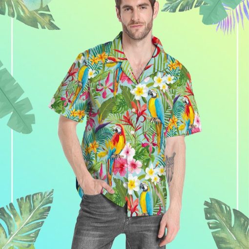 Gearhumans 3D Parrot Tropical Hawaii Shirt ZC13042 Hawai Shirt