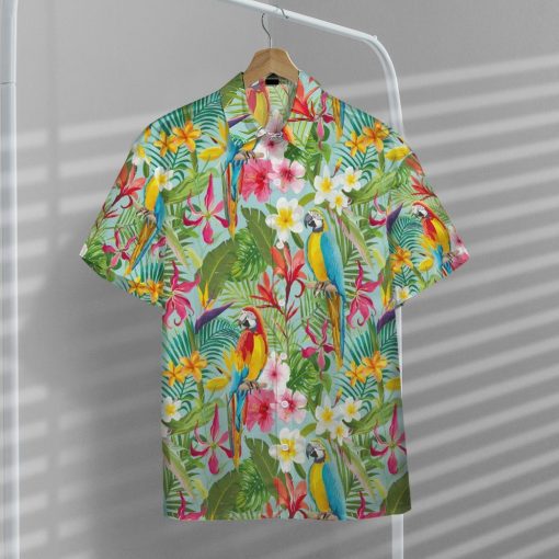 Gearhumans 3D Parrot Tropical Hawaii Shirt ZC13042 Hawai Shirt
