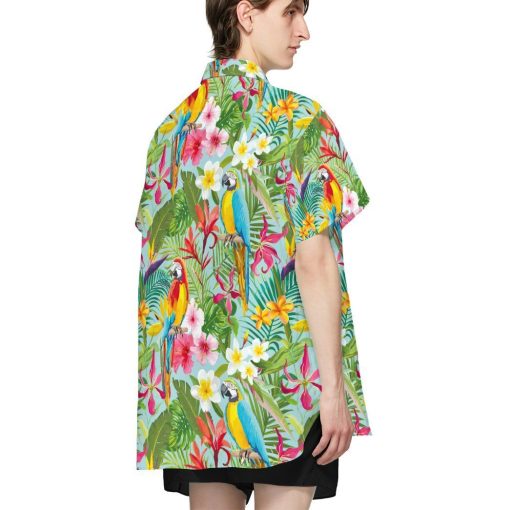 Gearhumans 3D Parrot Tropical Hawaii Shirt ZC13042 Hawai Shirt