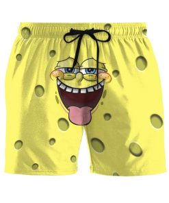 Gearhumans 3D Patrick Star SpongeBob SquarePants Front And Back Custom Summer Beach Shorts Swim Trunks GV19066 Men Shorts Men Shorts S 