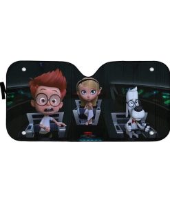 gearhumans 3D Peabody & Sherman Custom Car Auto Sunshade GL10082 Auto Sunshade 57''x27.5'' 