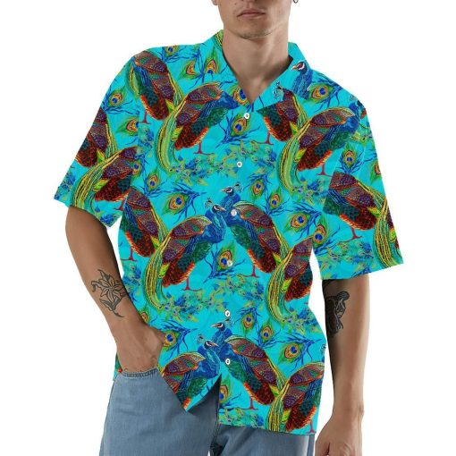 Gearhumans 3D Peacock Hawaii Shirt ZZ2605219 Hawai Shirt