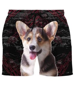 Gearhumans 3D Pembroke Welsh Corgi Custom Beach Shorts Swim Trunks GL08068 Men Shorts Men Shorts S 