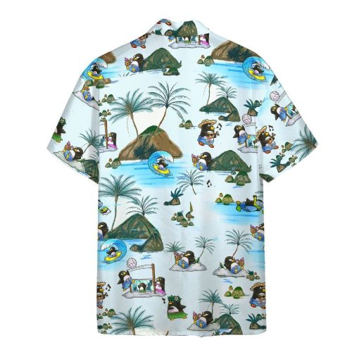 Gearhumans 3D Penguin Hawaii Shirt ZZ2505218 Hawai Shirt
