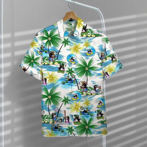 Gearhumans 3D Penguin Hawaii Shirt ZZ2505219 Hawai Shirt
