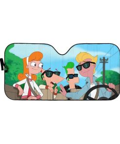 gearhumans 3D PHINEAS AND FERB Custom Car Auto Sunshade GL040824 Auto Sunshade 57''x27.5'' 