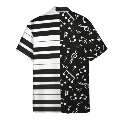Gearhumans 3D Piano And Music Note Hawaii Shirt ZK2405219 Hawai Shirt