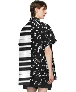 Gearhumans 3D Piano And Music Note Hawaii Shirt ZK2405219 Hawai Shirt 