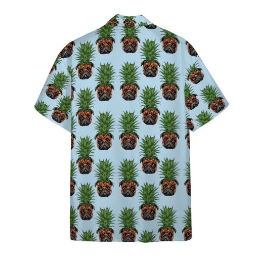 Gearhumans 3D Pineapple Pug Custom Hawaii Shirt GO07072115 Hawai Shirt