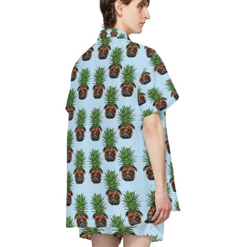 Gearhumans 3D Pineapple Pug Custom Hawaii Shirt GO07072115 Hawai Shirt