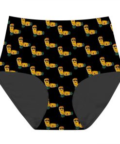 Gearhumans 3D Pineapples Having Fun Custom Womens High Waisted Briefs GO05072110 Women High Waisted Briefs Women High Waisted Briefs M 