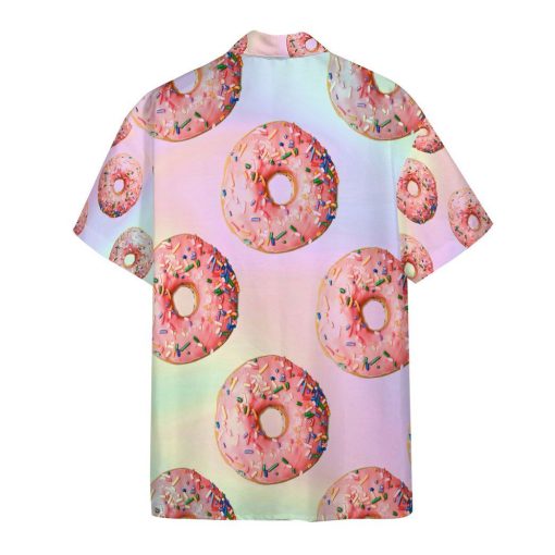 Gearhumans 3D Pink Donuts Custom Hawaii Shirt GO12052110 Hawai Shirt