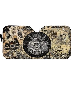 Gearhumans 3D Pirates Of The Caribbean Custom Auto Car Sunshade GO04052122 Auto Sunshade 57''x27.5'' 