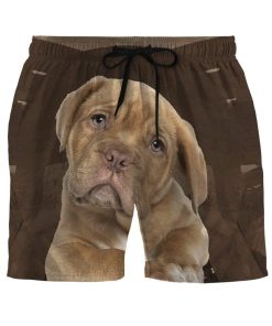 Gearhumans 3D Pitbull Puppy Custom Beach Shorts Swim Trunks GL08067 Men Shorts Men Shorts S 