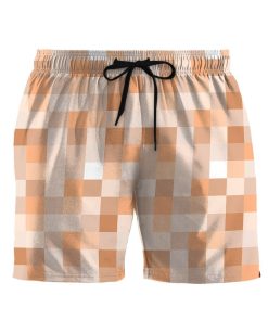 Gearhumans 3D Pixel Censored Custom Beach Short Swim Trunk GW1806211 Men Shorts Men Shorts S 