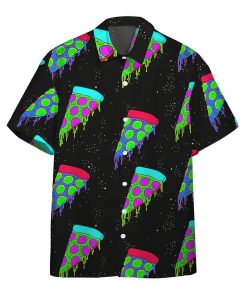 Gearhumans 3D Pizza Party In Space Custom Hawaii Shirt GO11052124 Hawai Shirt Short Sleeve Shirt S 