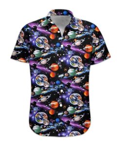 Gearhumans 3D Planet Solar System Hawaii Shirt ZG-HW26082002 Short Sleeve Shirt S