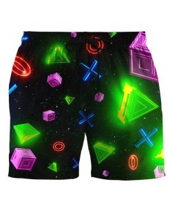 Gearhumans 3D Play Station Custom Beach Shorts Swim Trunks GO1005215 Men Shorts Men Shorts S 