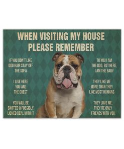 Gearhumans 3D Please Remember Bulldog Rules Custom Canvas GW3105215 Canvas 1 Piece Non Frame M
