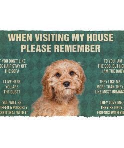 Gearhumans 3D Please Remember Cavoodle House Rules Custom Doormat GW19046 Doormat Doormat S(15,8''x23,6'')