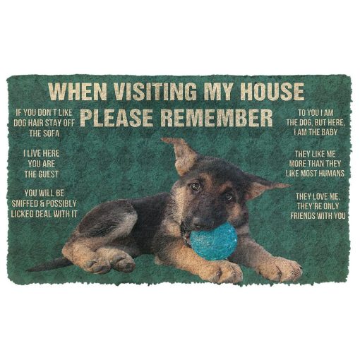 Gearhumans 3D Please Remember Custom Doormat GJ1805211 Doormat Doormat S(15,8inchx23,6inch)