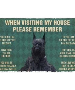 Gearhumans 3D Please Remember Dogs House Rules Custom Doormat GW120526 Doormat Doormat S(15,8inchx23,6inch) 